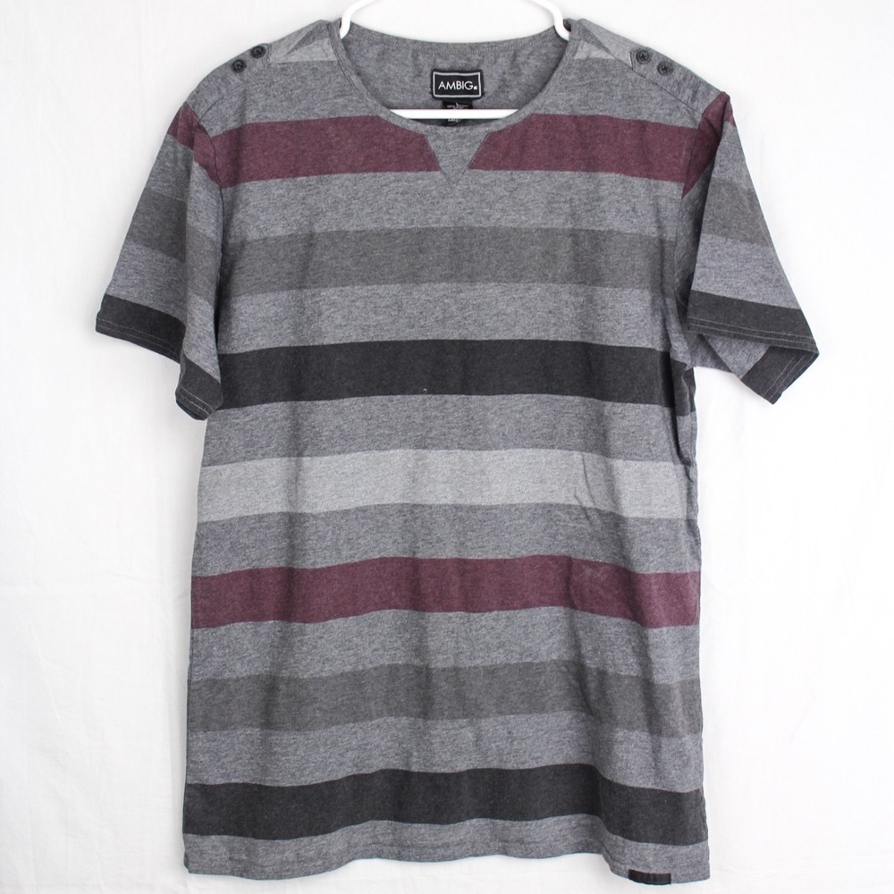 S/S AMBIG Striped Tee